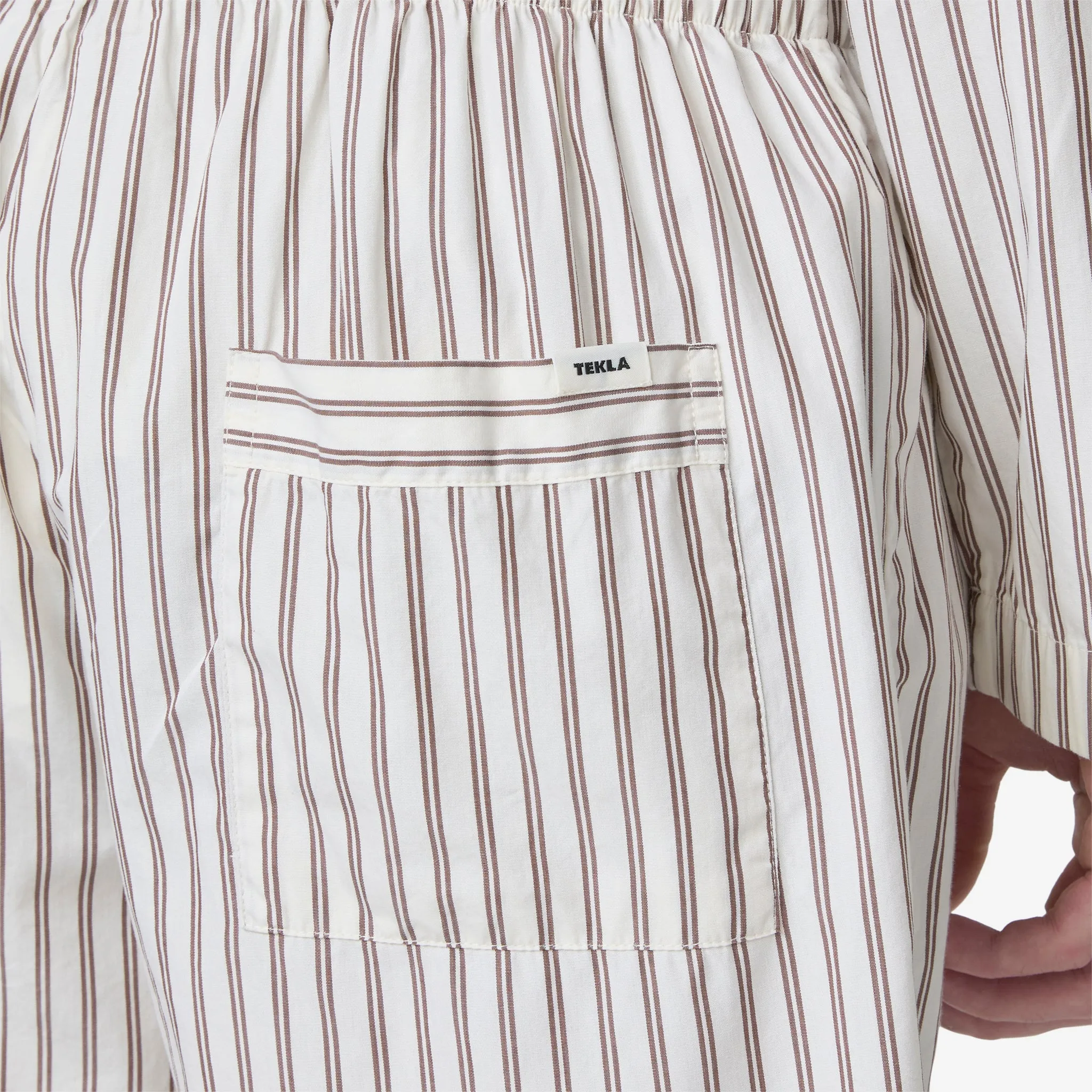 Cotton Poplin Pyjama Shorts Hopper Stripes