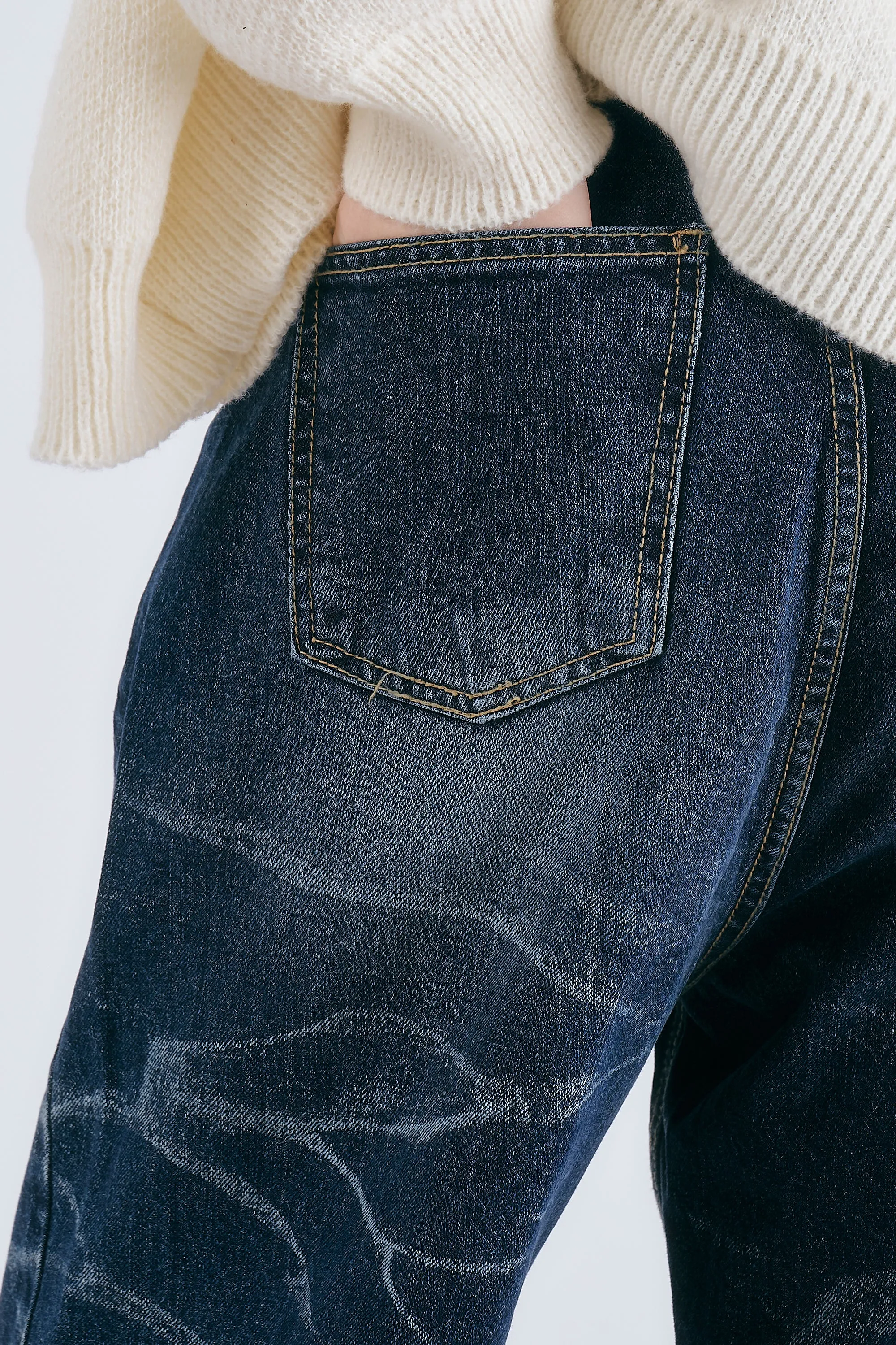 Daisy Whisker Wash Jeans