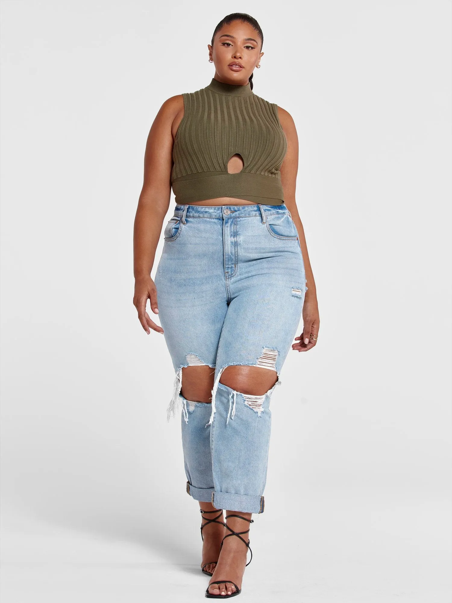 Daja Ribbed Knit Sleeveless Top