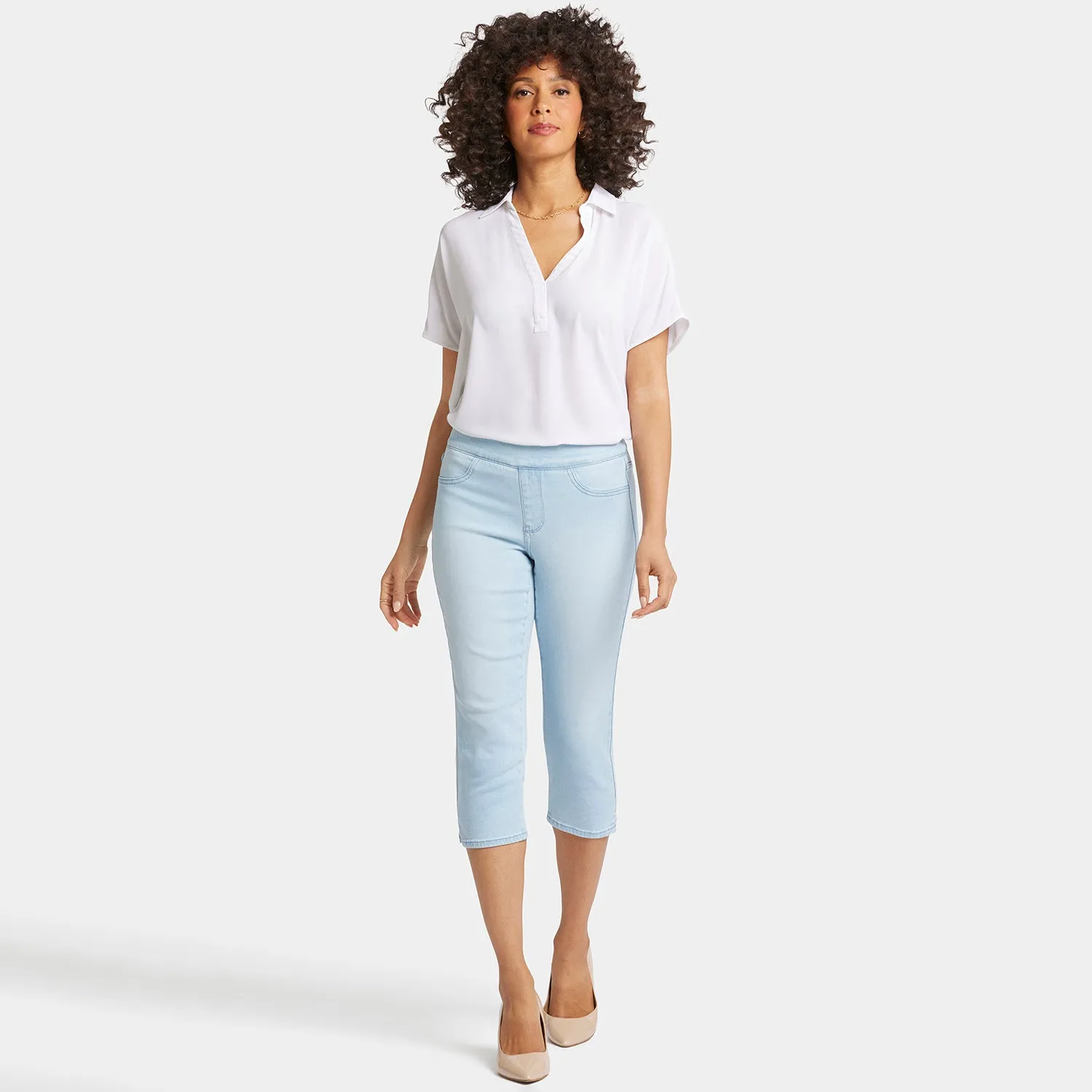 Dakota Crop Pull-On Jeans  - Oceanfront