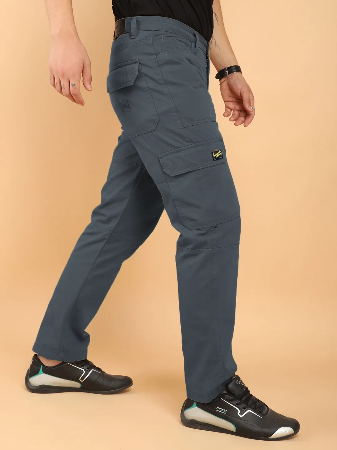 Dark Ash Grey Jacobs Carpenter Pocket Design Cargo