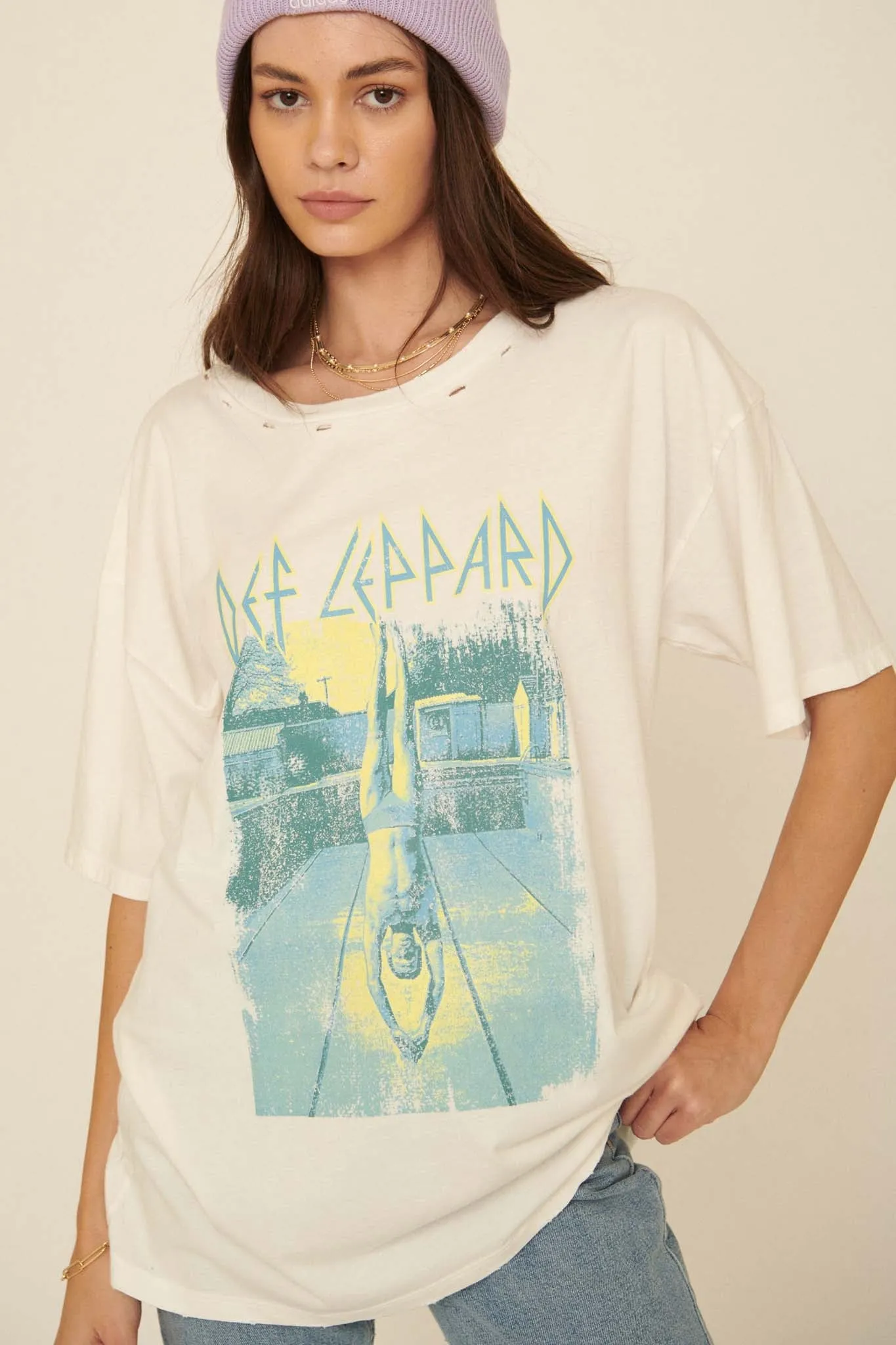 Def Leppard High 'n' Dry Distressed Graphic Tee