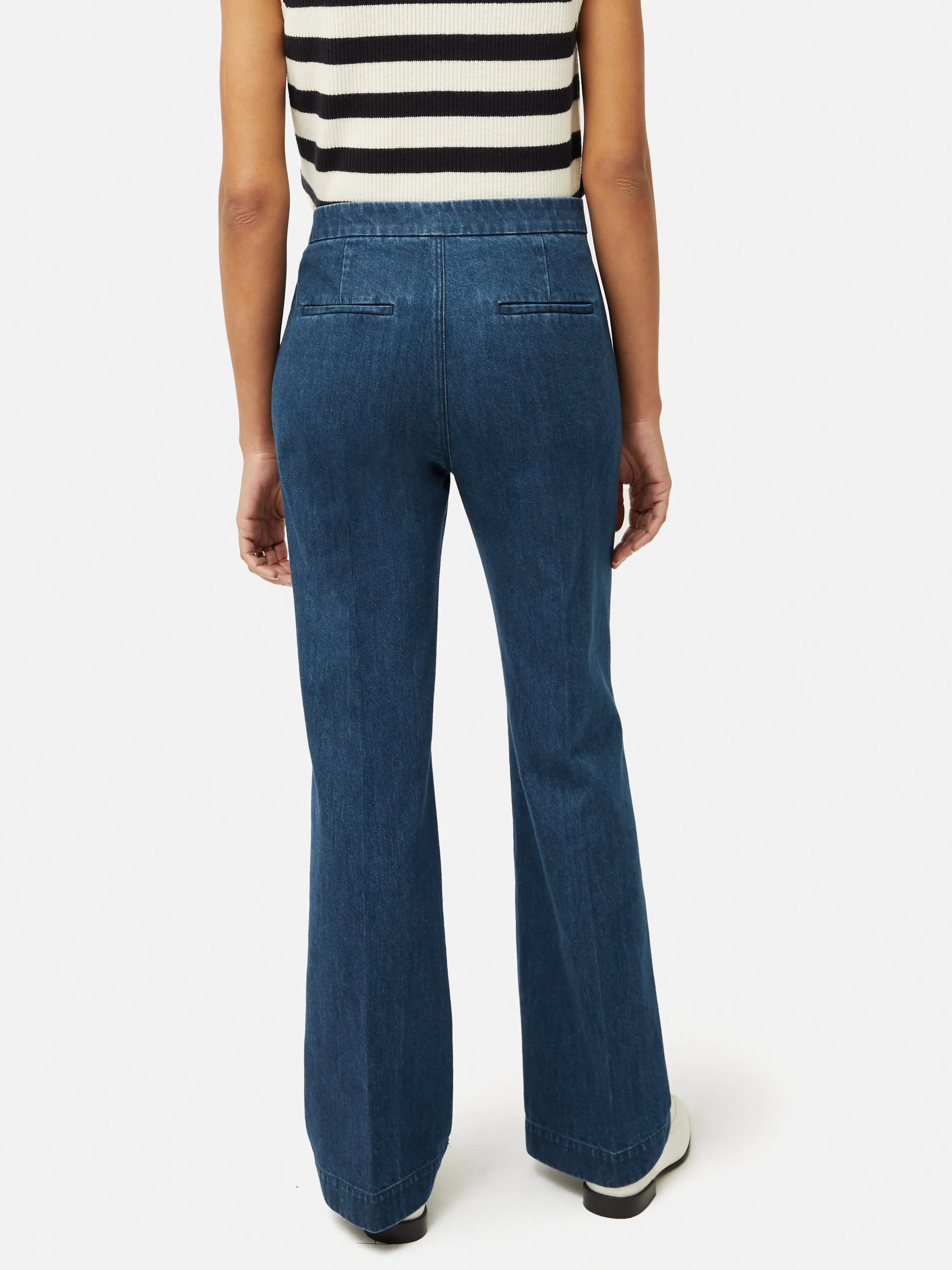 Denim Tailored Trouser | Indigo