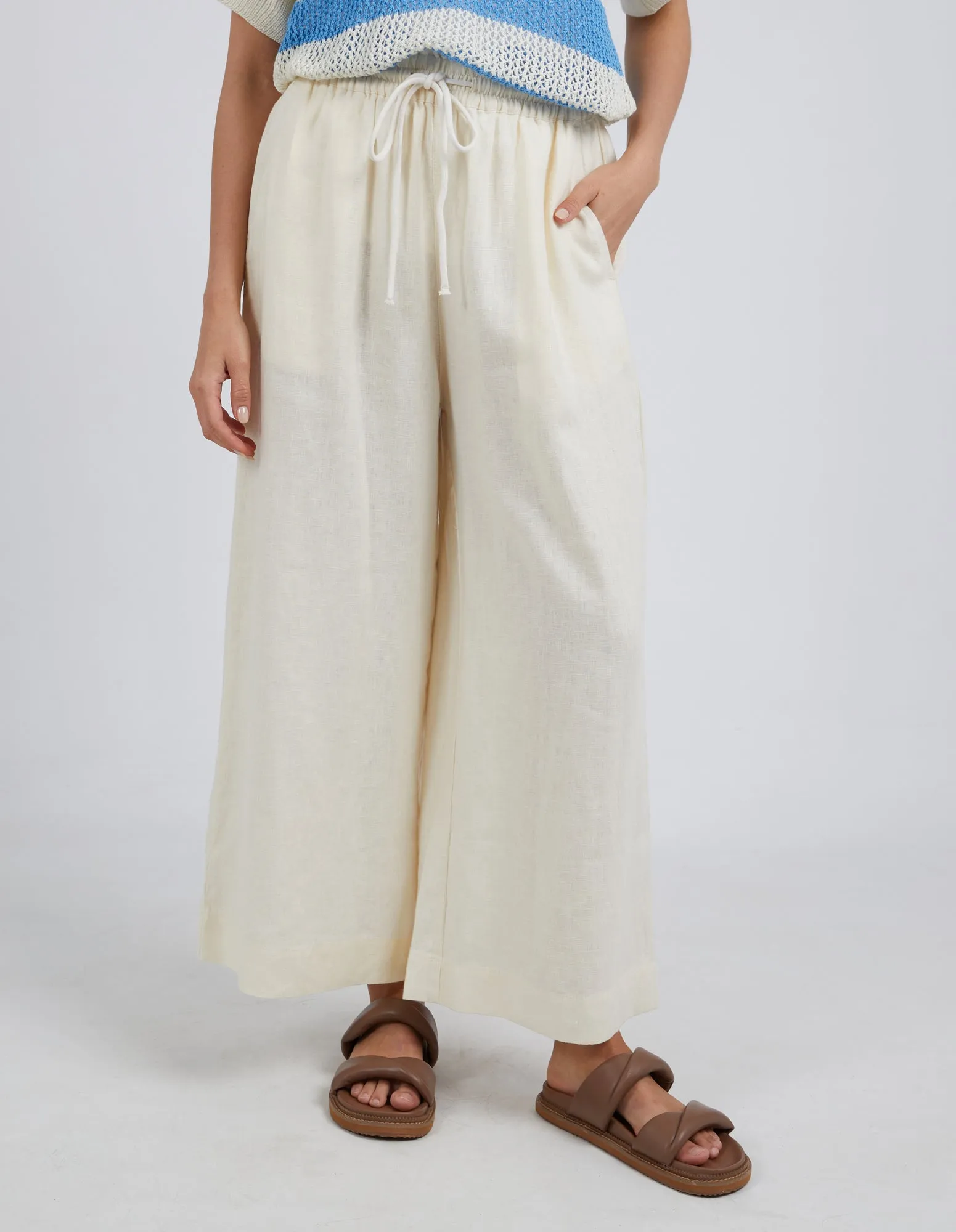 Dionne Wide Leg Pant Toasted Coconut