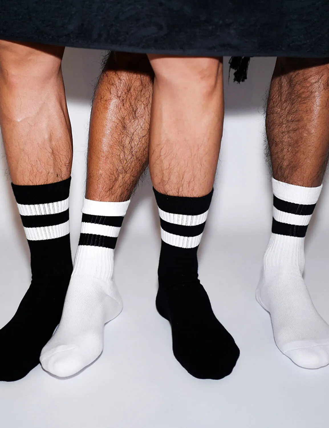 Double Stripe Crew Socks SINGLE-PACK