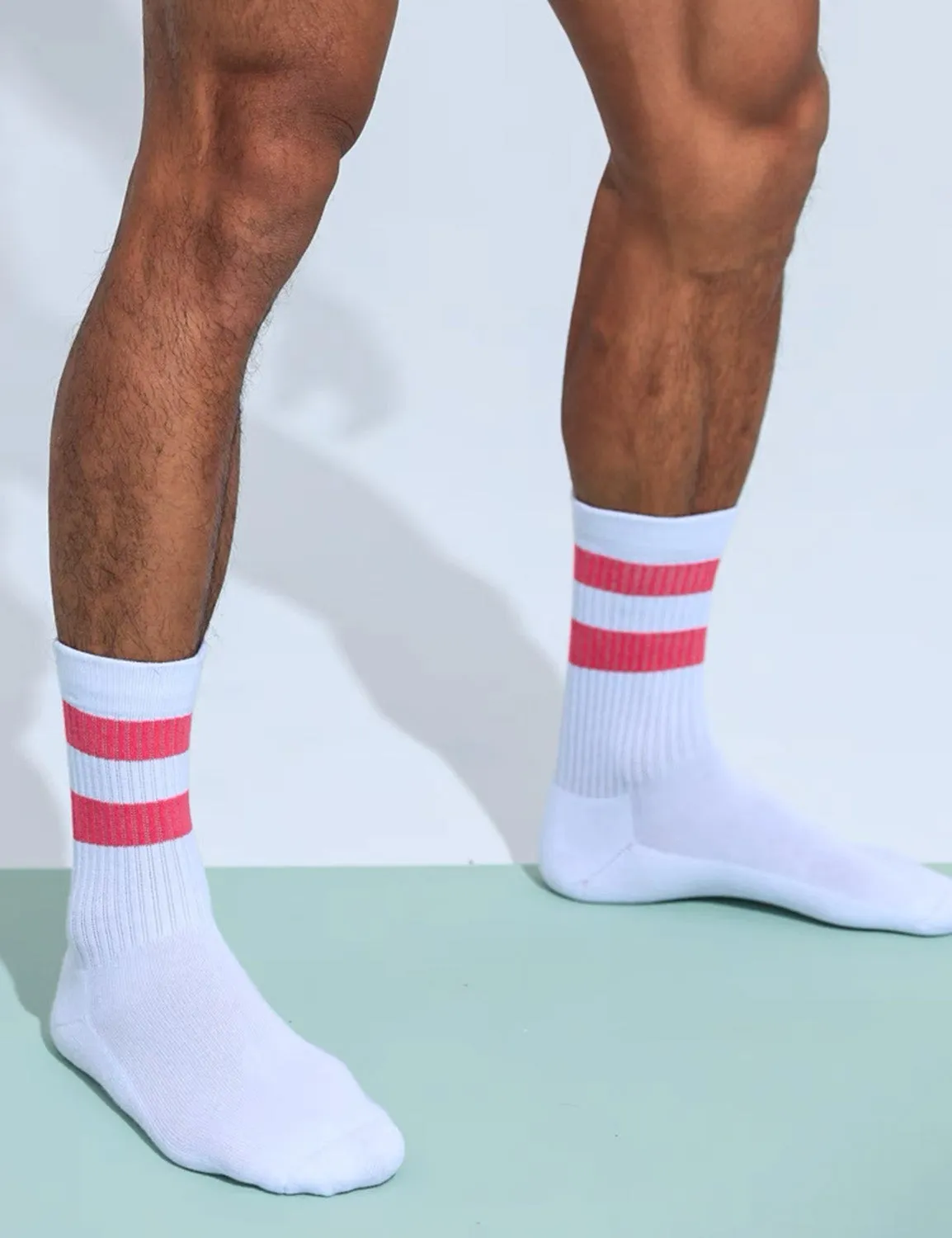 Double Stripe Crew Socks SINGLE-PACK