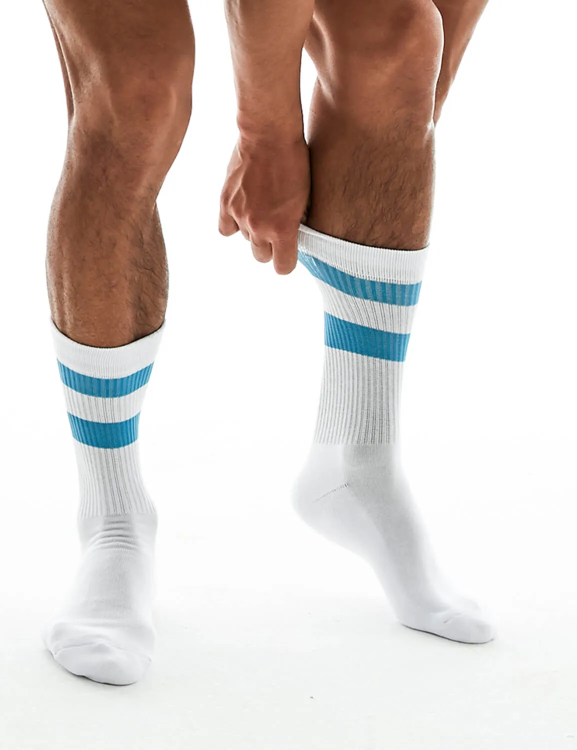 Double Stripe Crew Socks SINGLE-PACK