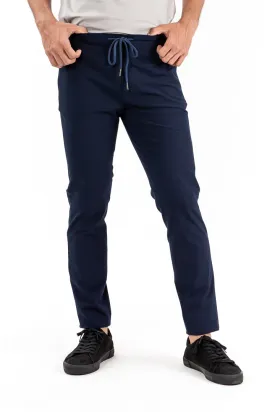 Eco Navy Stretch Joggers