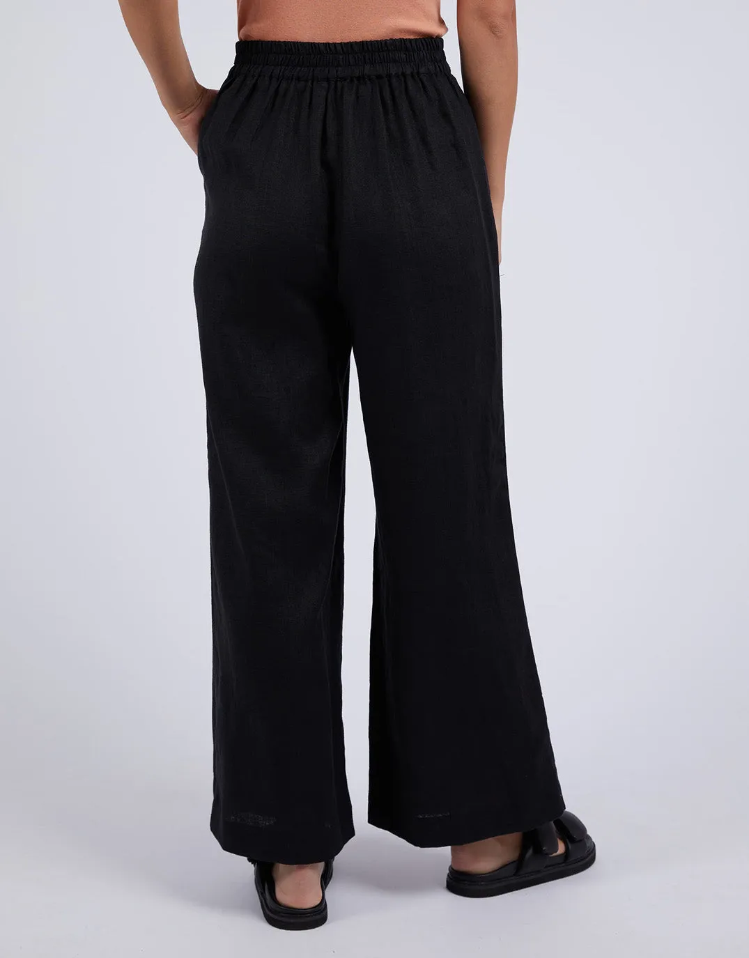 Elina Wide Leg Pant - Black