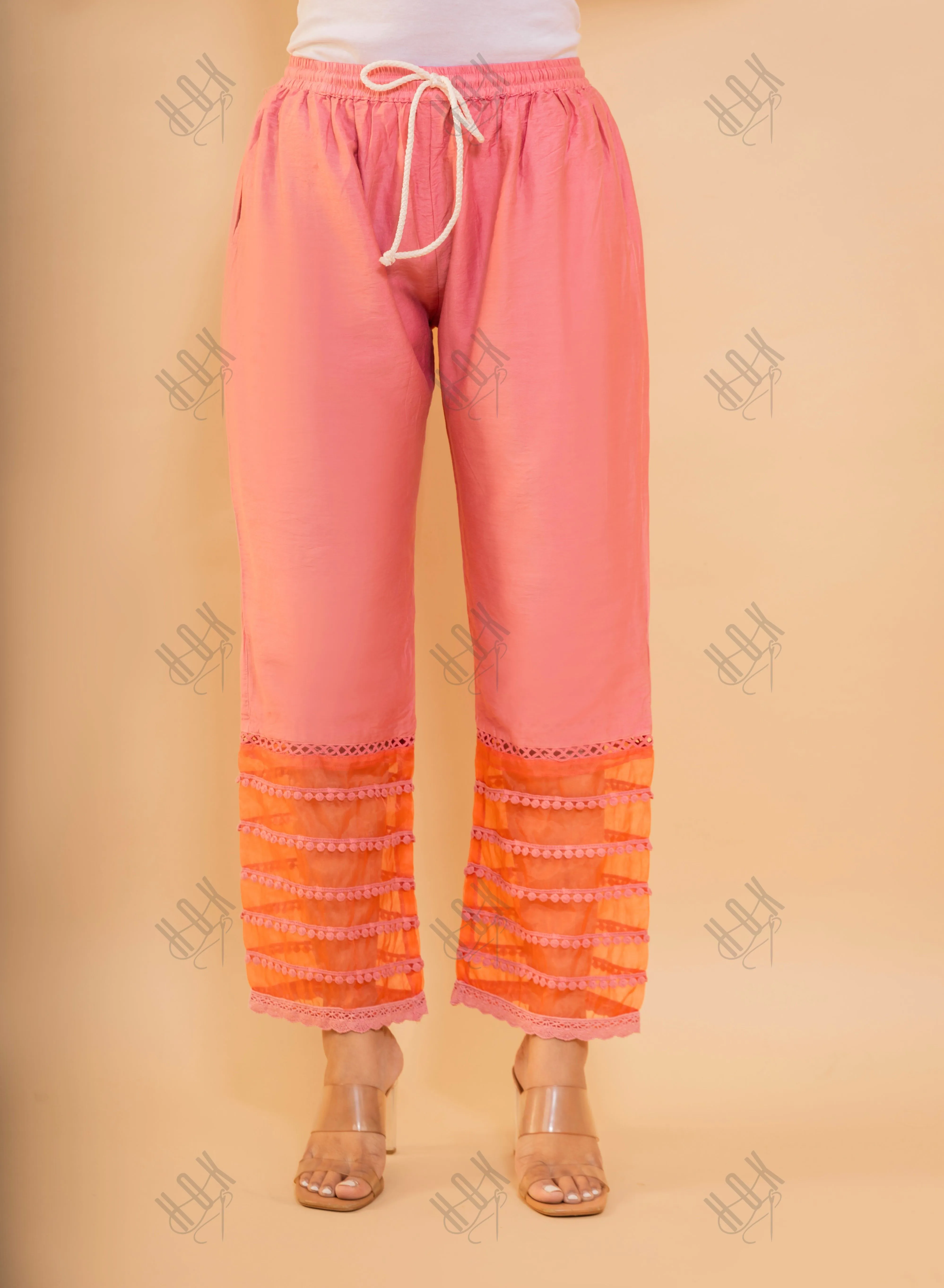 Fizaa Pink Chikankari Chanderi Silk Kurta Set