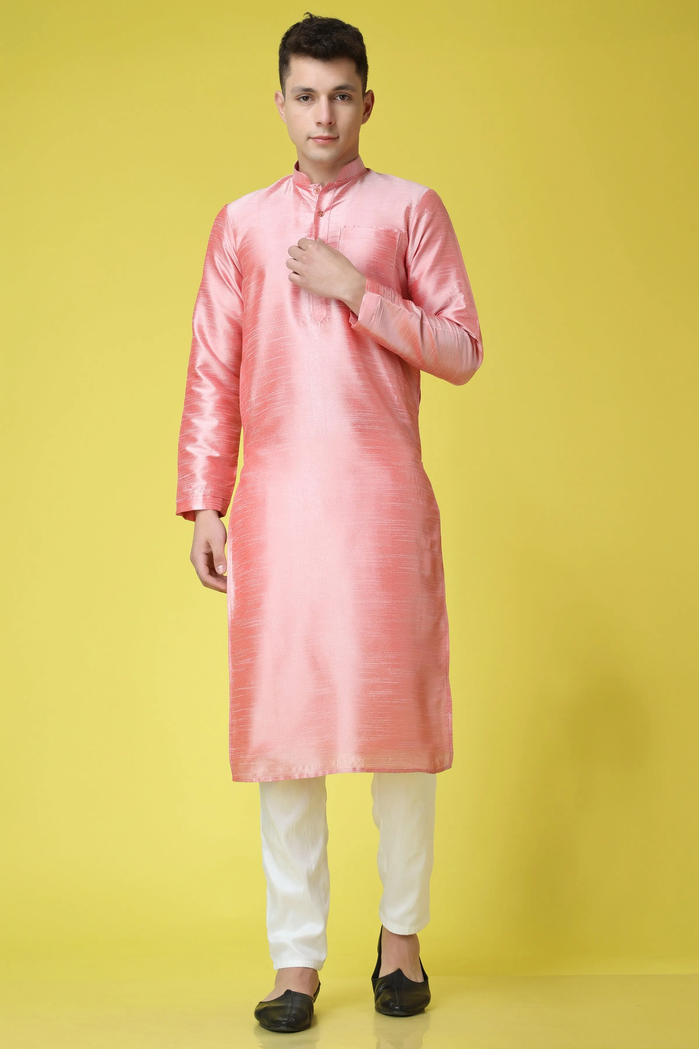 French Aroma Silk Kurta Pajama