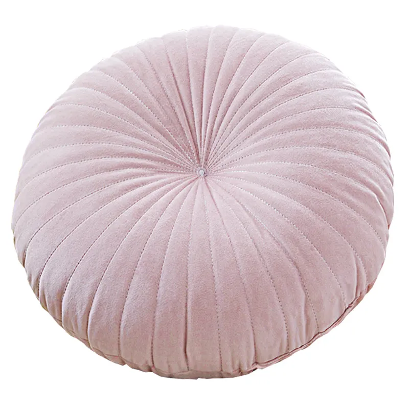 Georgian Round Velvet Throw Cushion