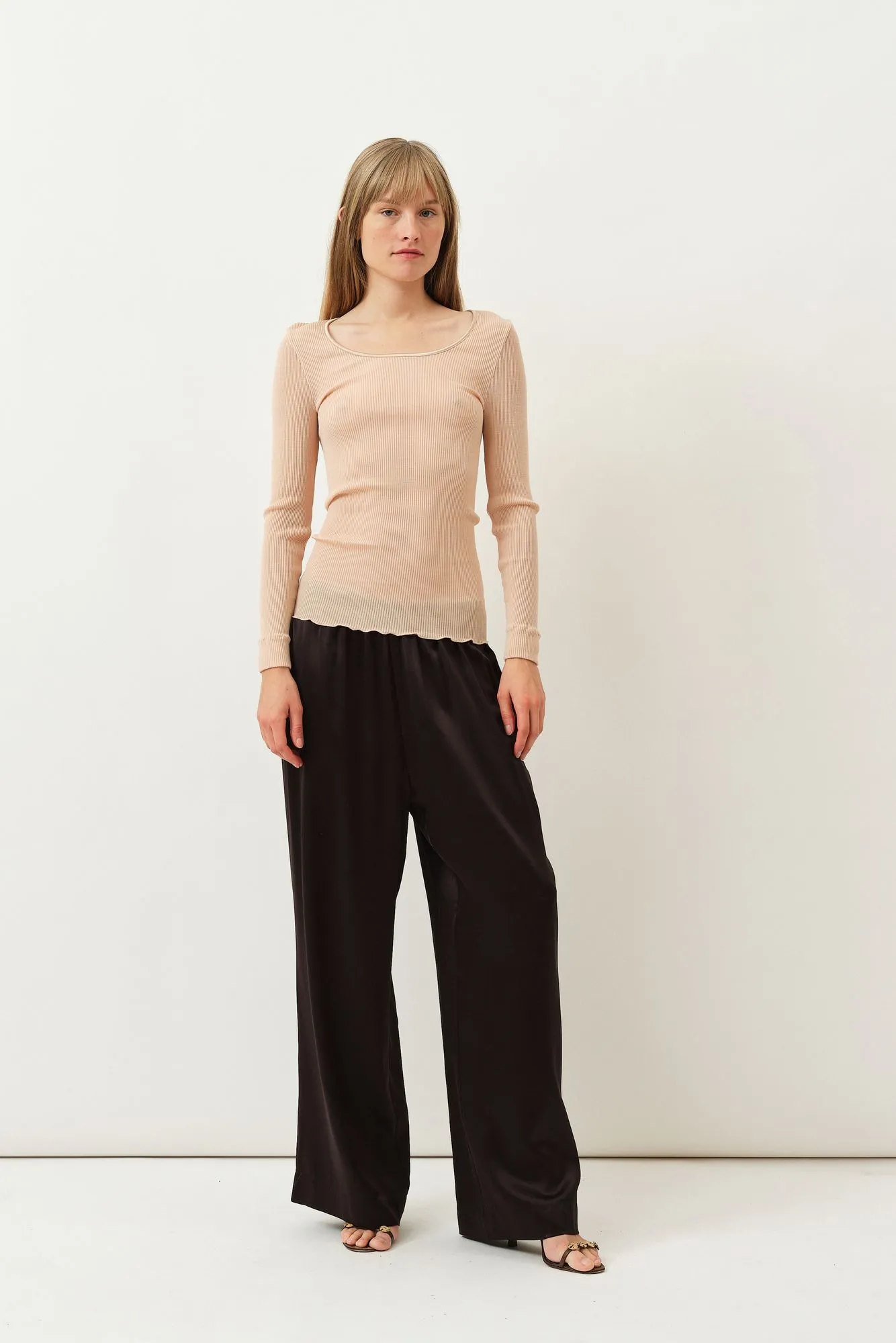 Gisa Oscalito Longsleeve Top — Caramel