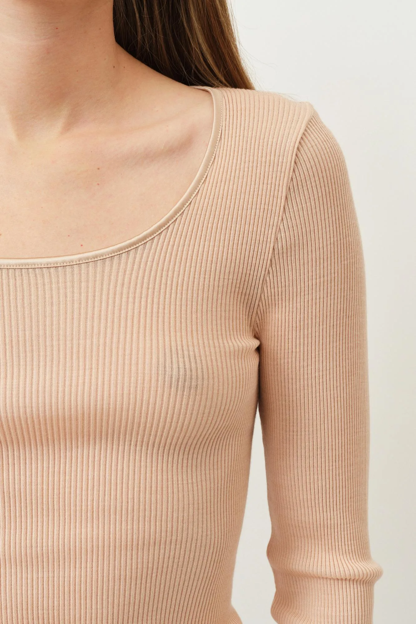 Gisa Oscalito Longsleeve Top — Caramel