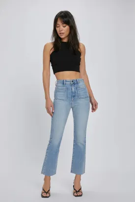 Happi Front Pocket Cropped Denim