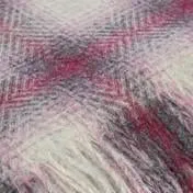 Harper Check Dusky Rose Throw