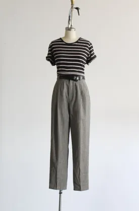 houndstooth wool trousers