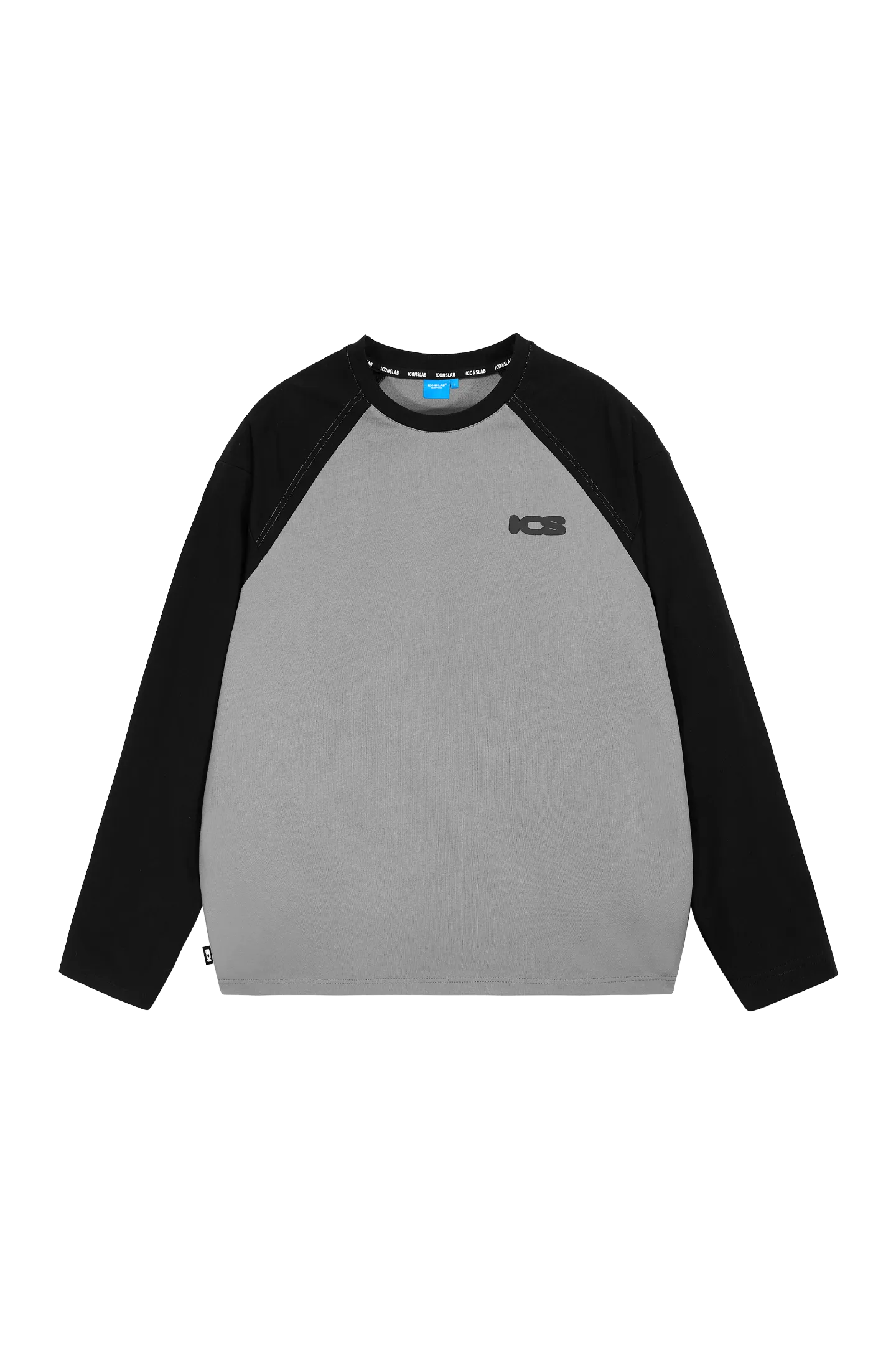 ICS Raglan Sleeve Contrast Color Long Sleeve T-shirt