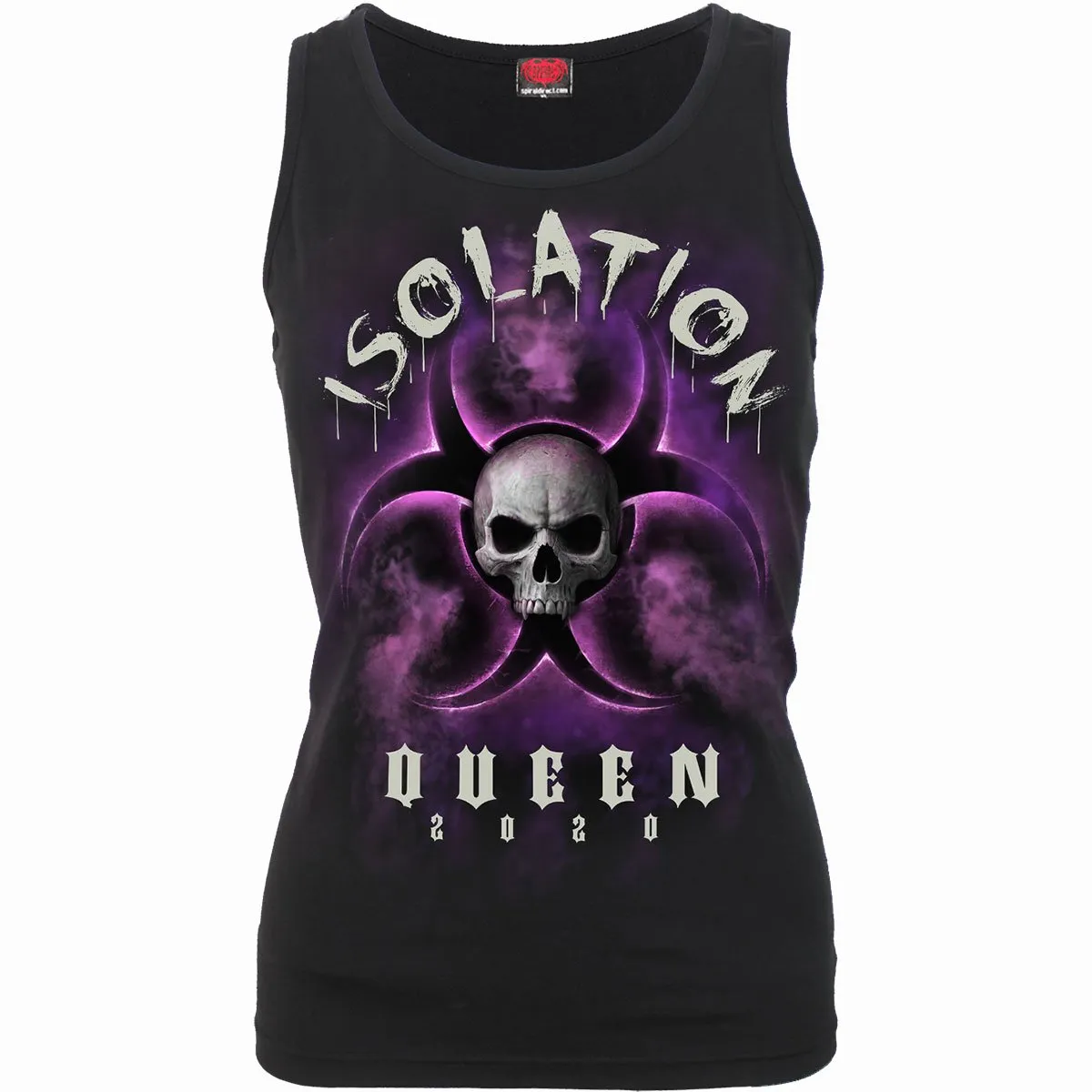 ISOLATION QUEEN - Razor Back Top Black