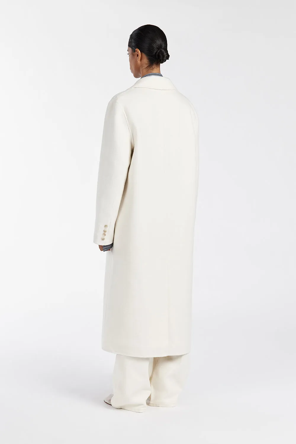 JAY CREAM LONGLINE COAT