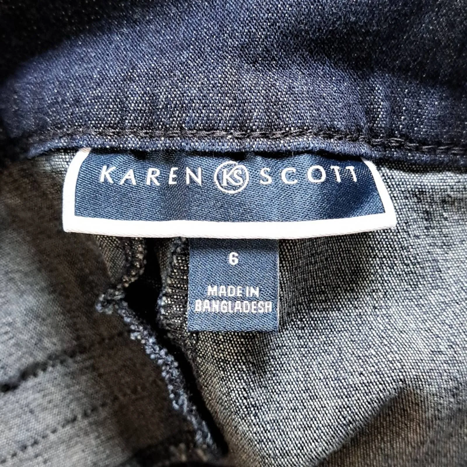 Karen Scott Comfort-Waist Denim Capri Pants