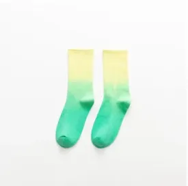 Lemon Mint - Double Tone Socks