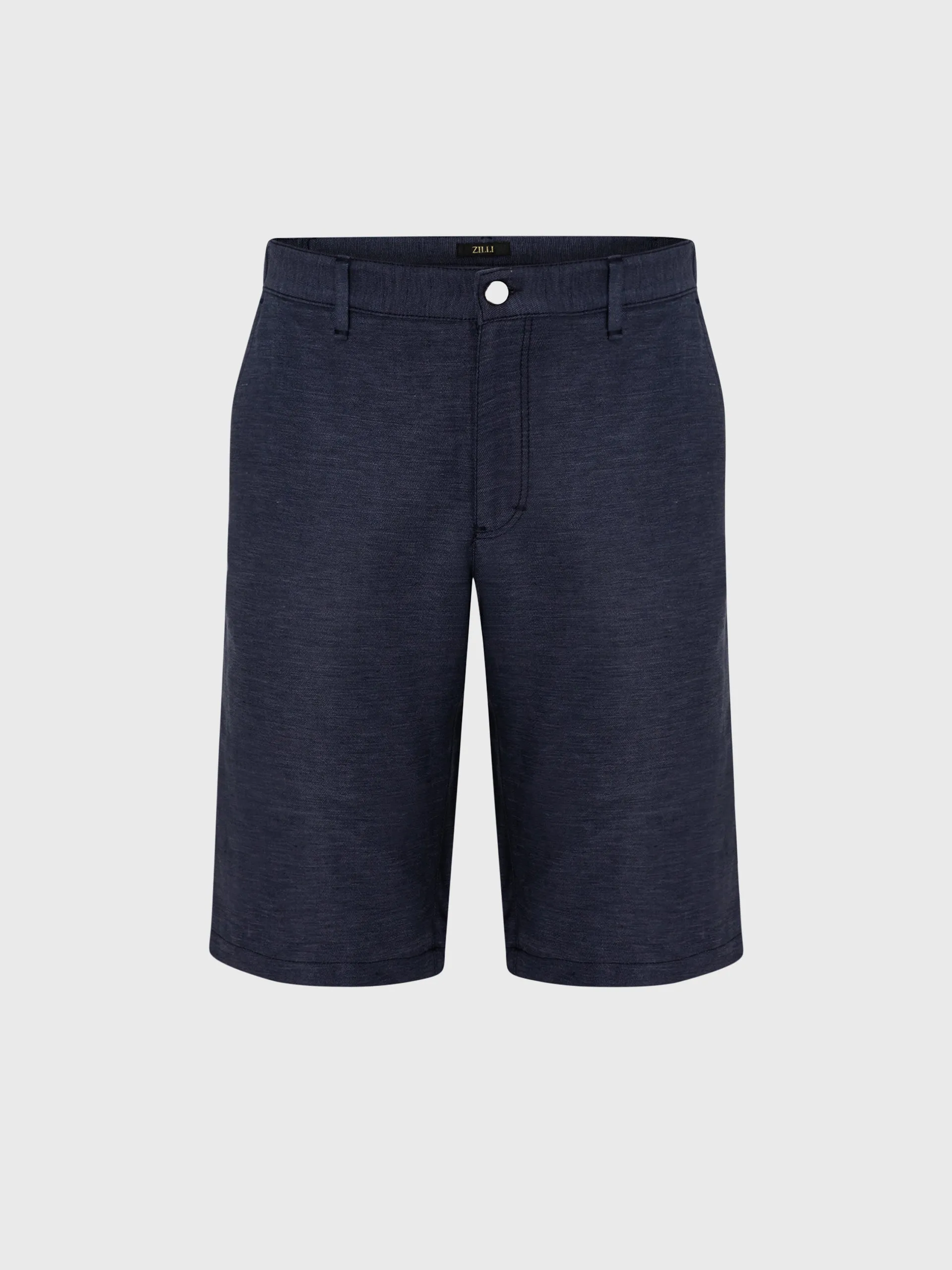 Linen and Silk Slim Fit Shorts