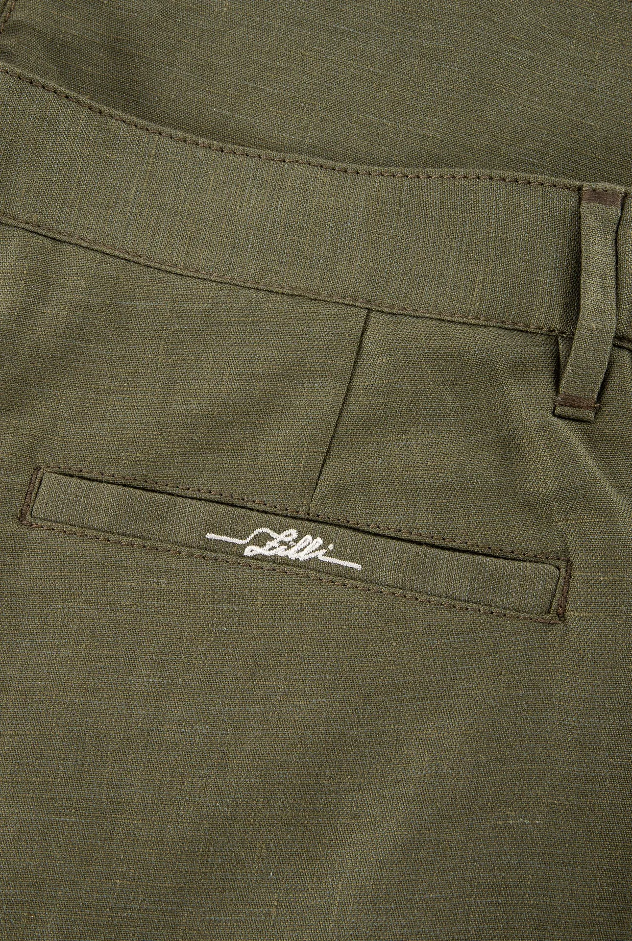 Linen and Silk Slim Fit Shorts