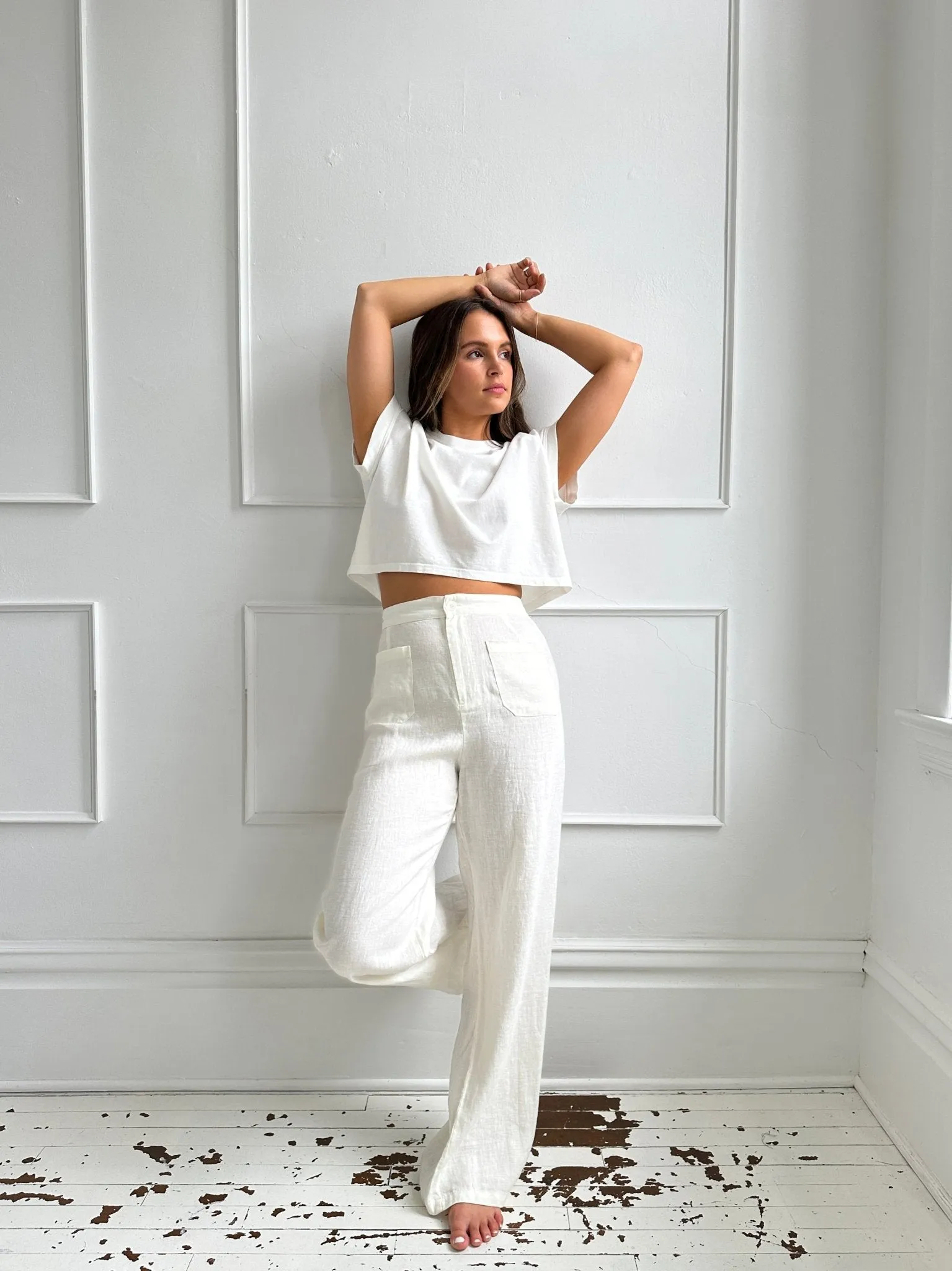 Linen Wide Leg Pants- FINAL SALE