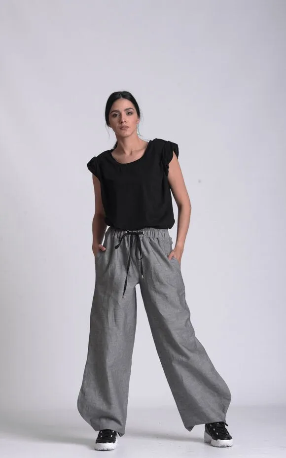 Long Loose Linen Pants