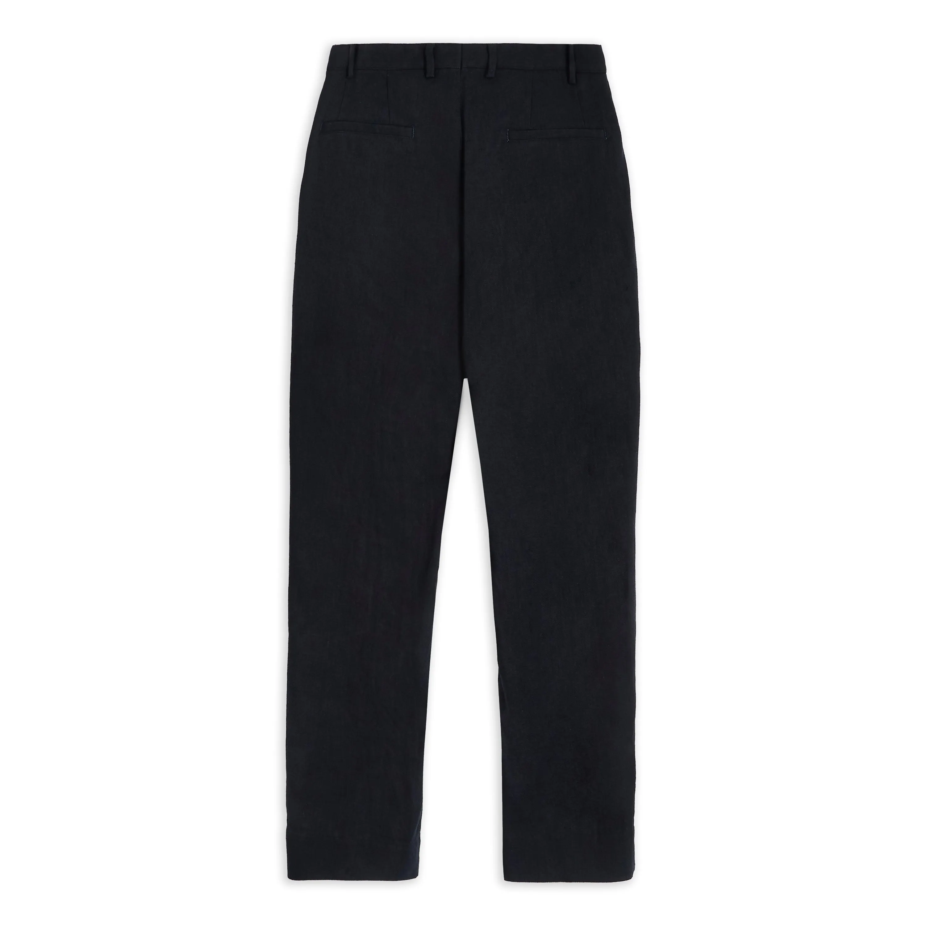 Lucio Herringbone Trouser - Navy