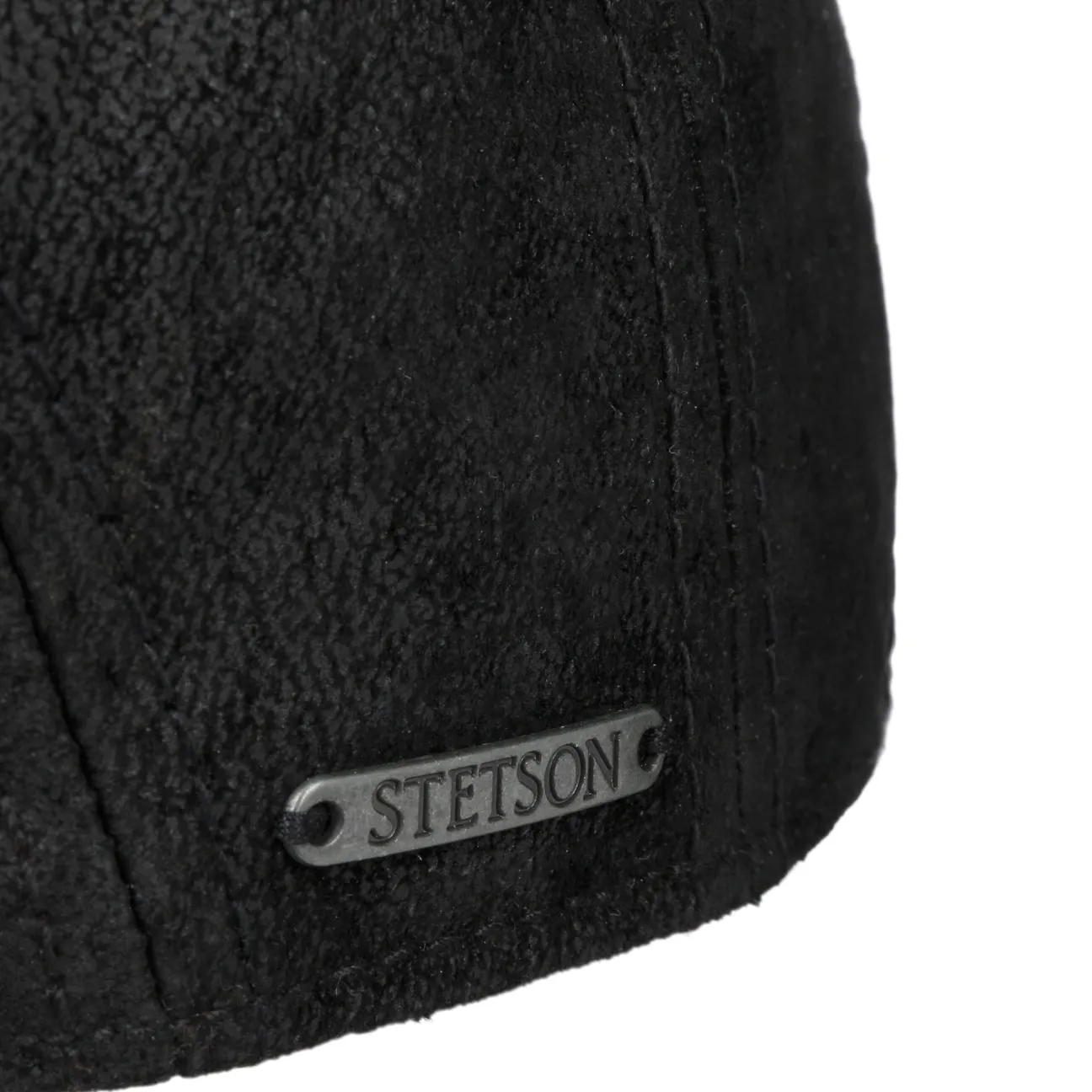 Madison Leather Flat Cap by Stetson