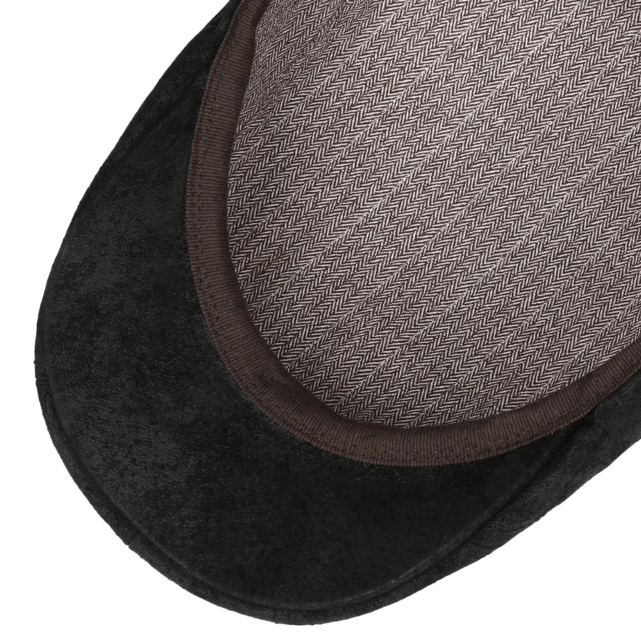 Madison Leather Flat Cap by Stetson