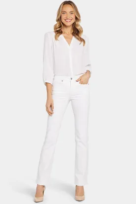 Marilyn Straight Jeans In Tall - Optic White