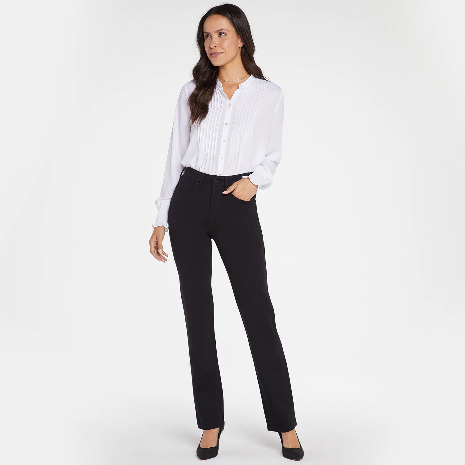 Marilyn Straight Pants - Black