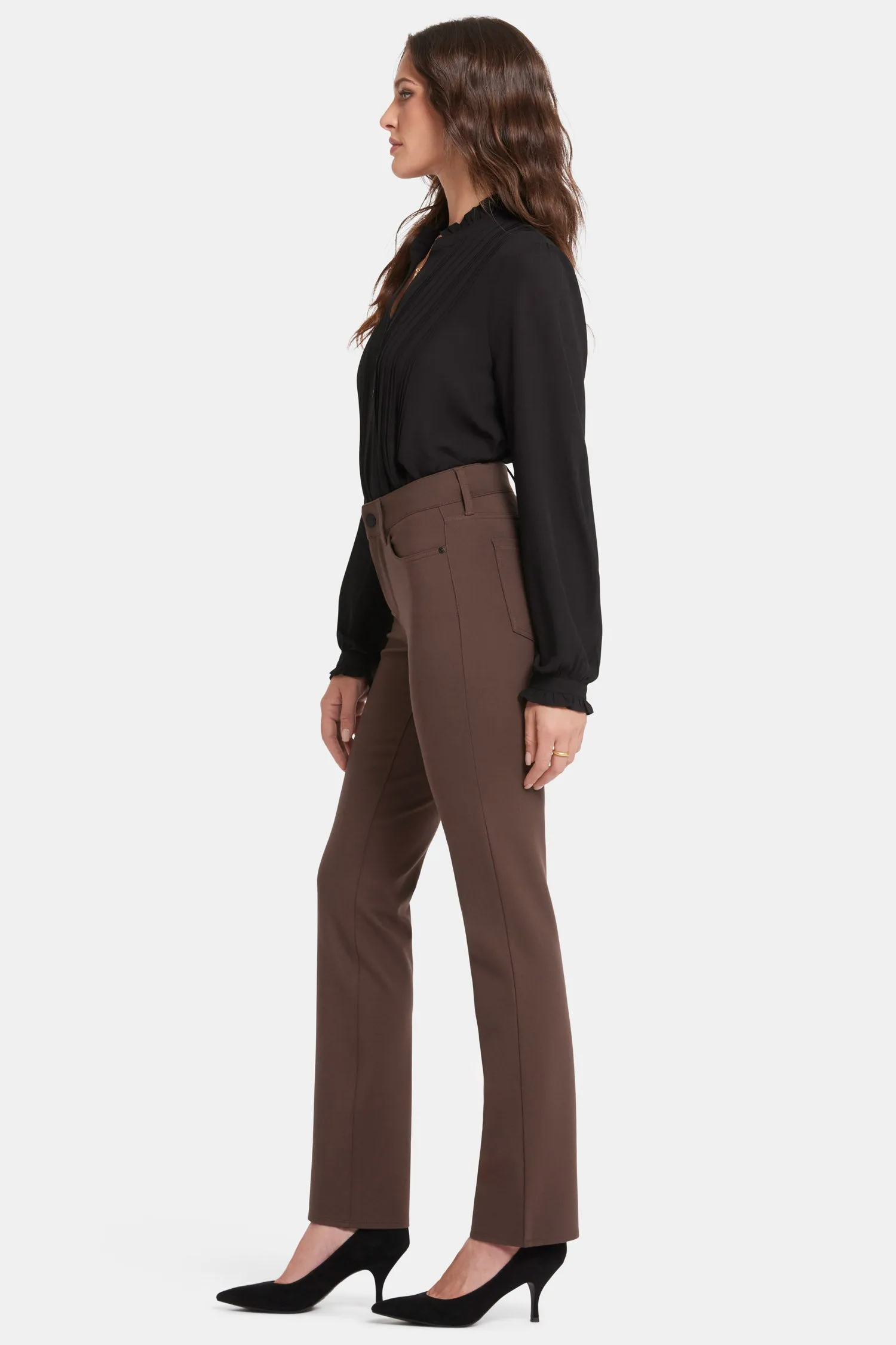 Marilyn Straight Pants - Coffee Bean