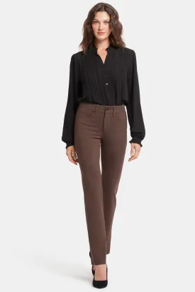 Marilyn Straight Pants - Coffee Bean