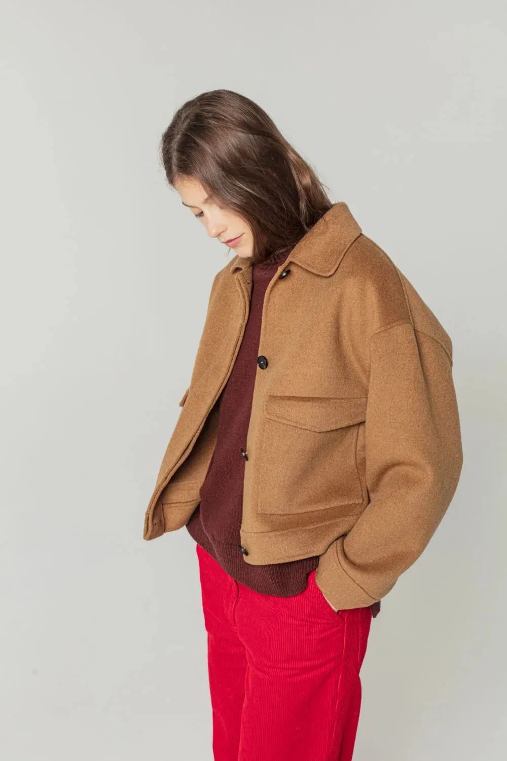 Mathilda Wool Jacket Brown