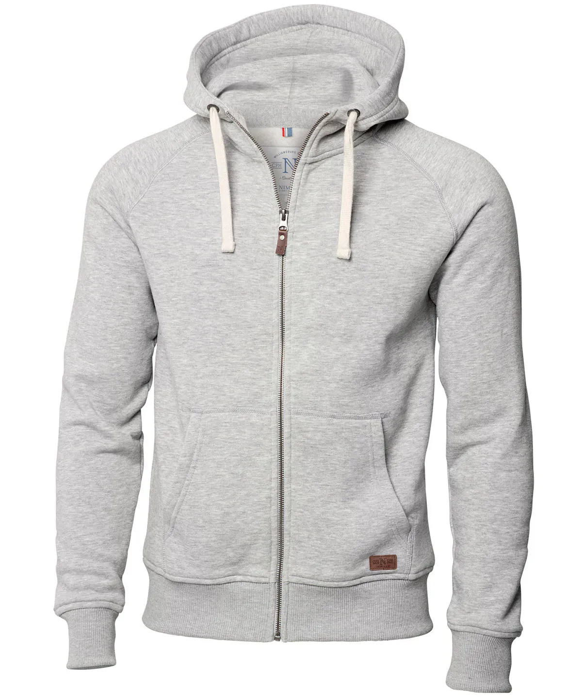 Men's Nimbus Williamsburg Heavyweight 310gsm Full Zip Organic Cotton Hoody {NB55M}