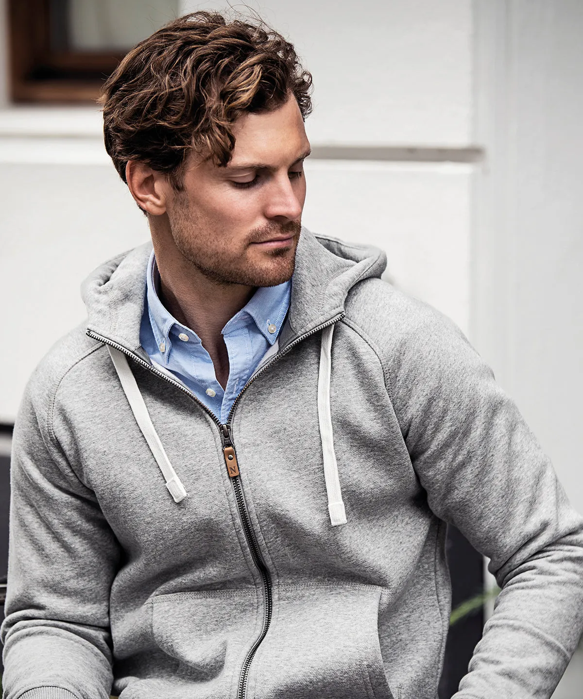 Men's Nimbus Williamsburg Heavyweight 310gsm Full Zip Organic Cotton Hoody {NB55M}