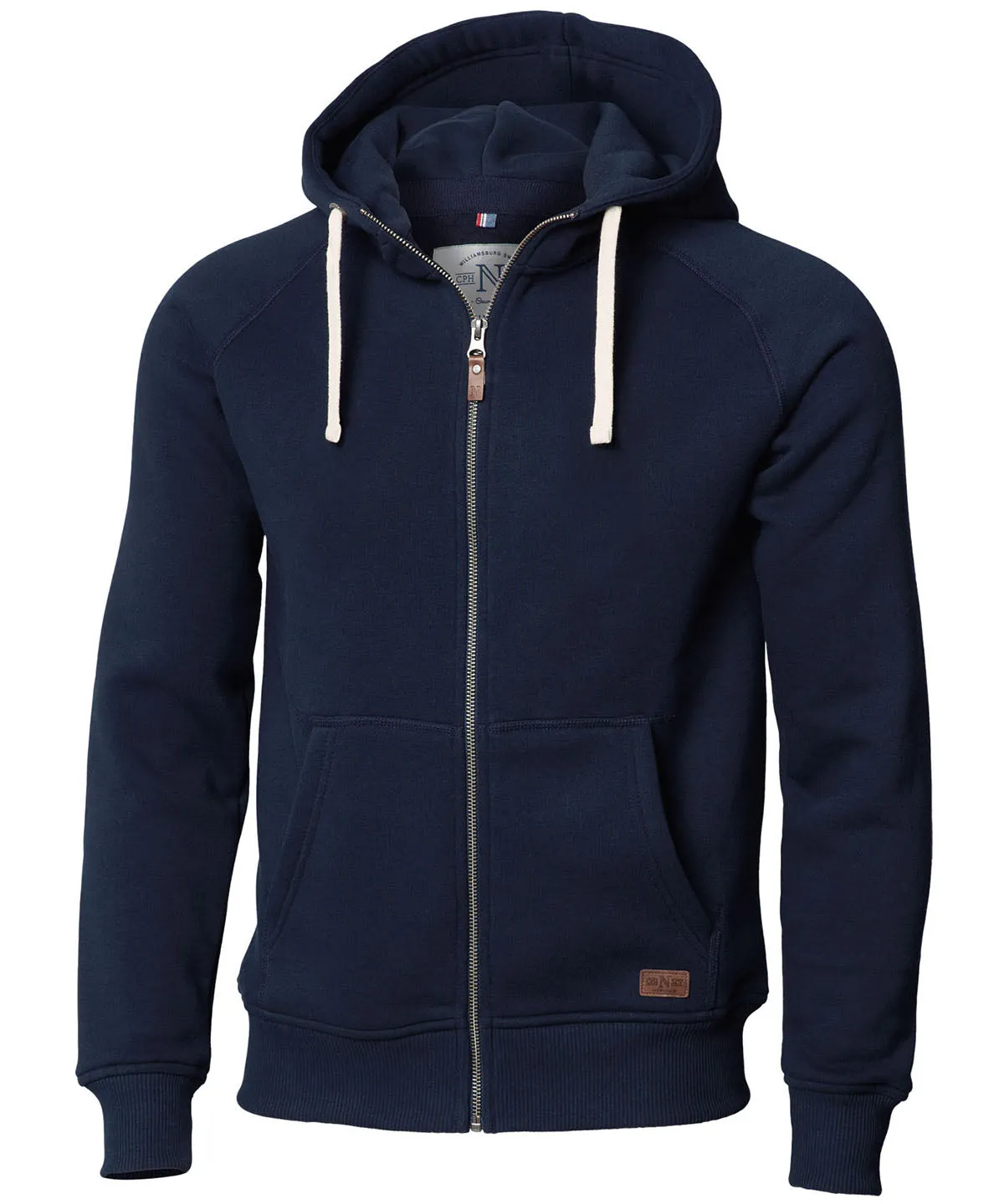 Men's Nimbus Williamsburg Heavyweight 310gsm Full Zip Organic Cotton Hoody {NB55M}