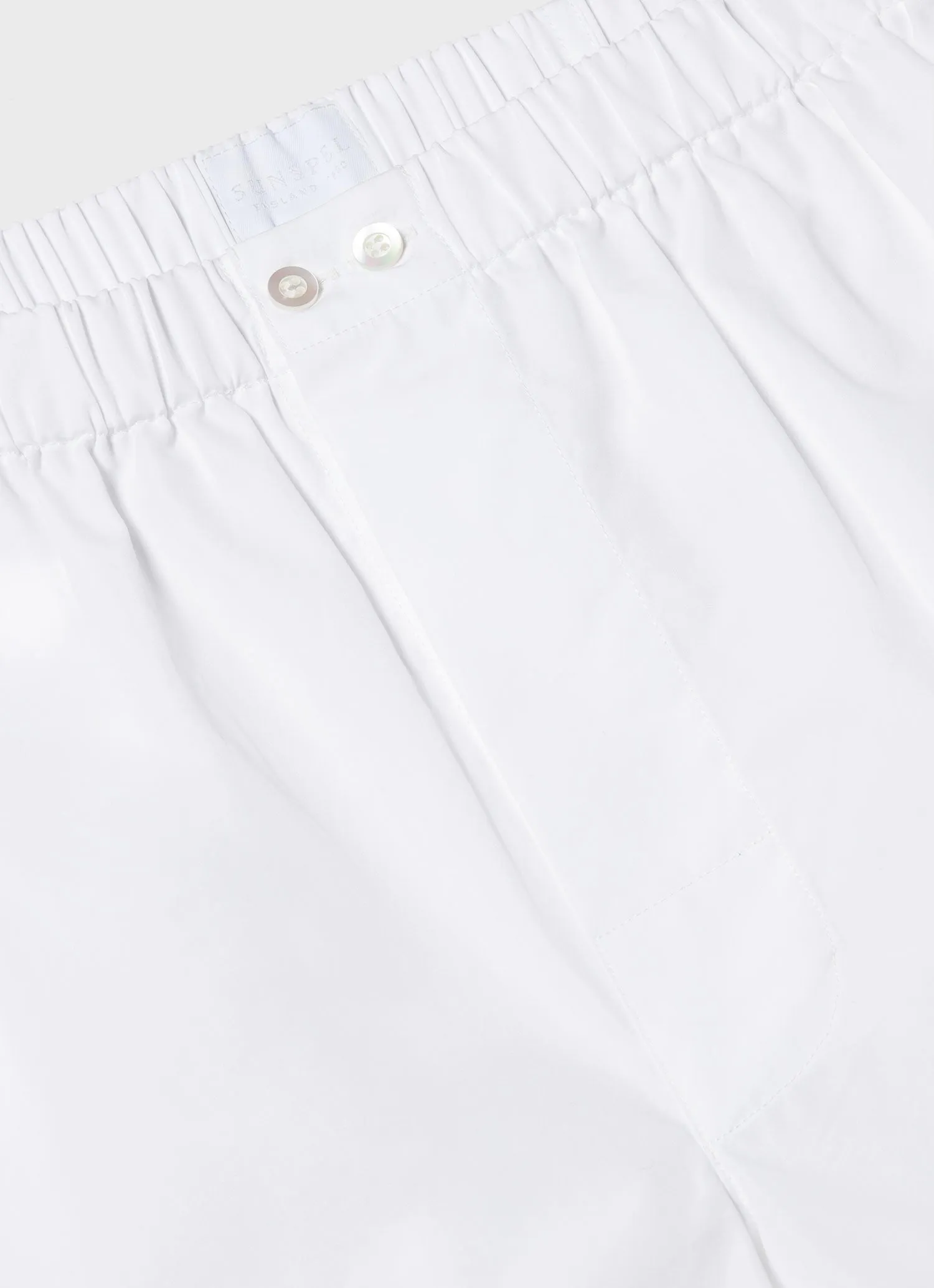 Men's Sea Island Cotton Boxer Short in White