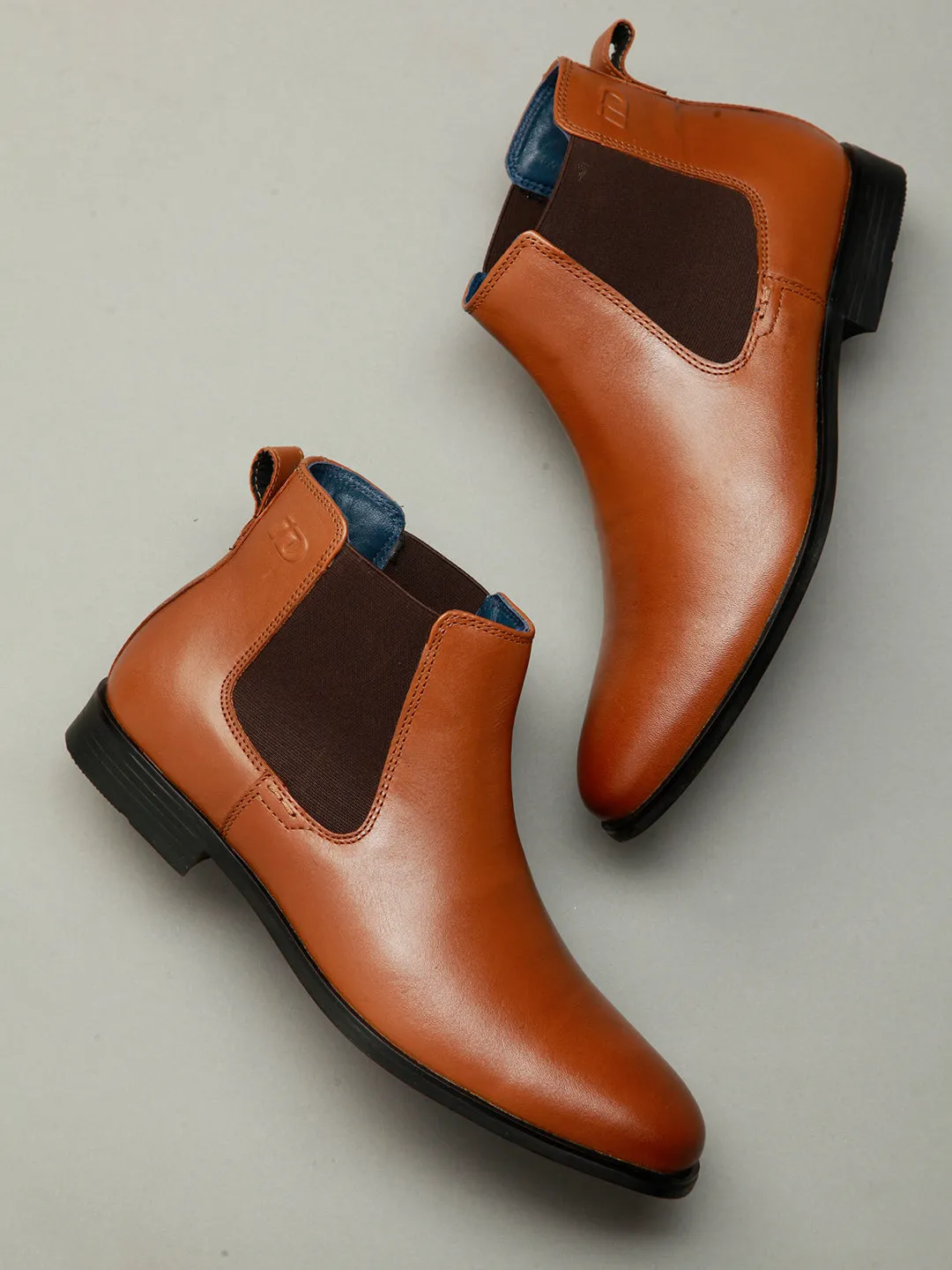 Men's Tan Chelsea  Formal Boot (ID2129)