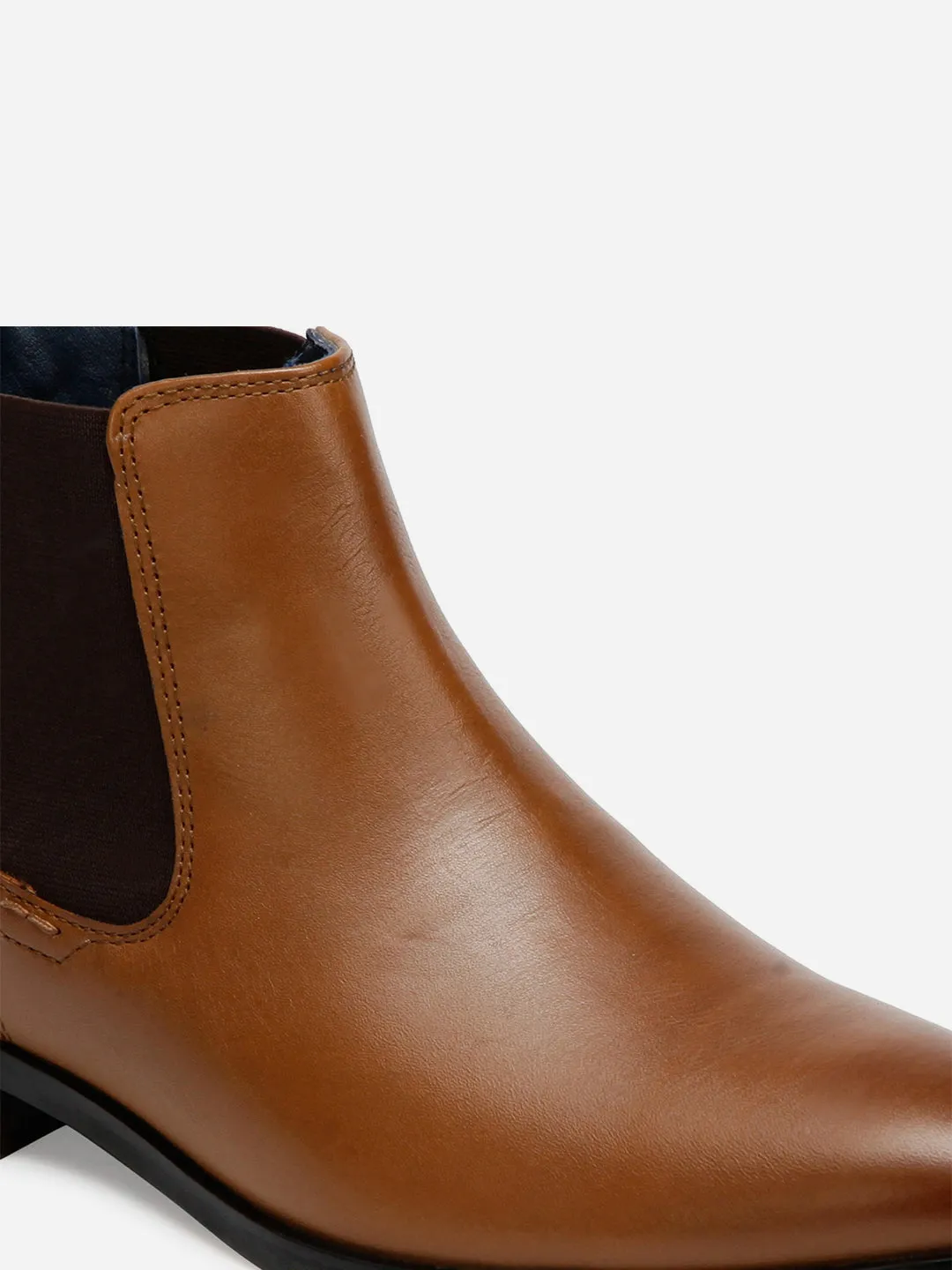 Men's Tan Chelsea  Formal Boot (ID2129)