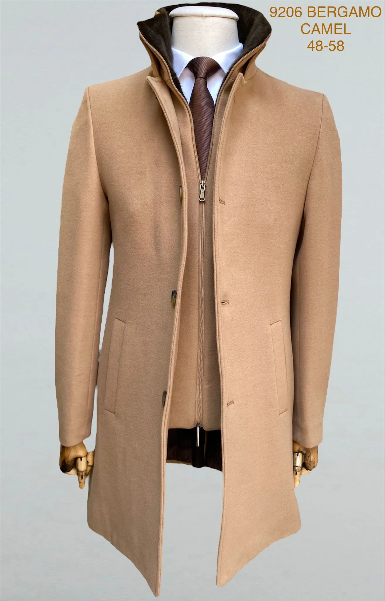 Men's Trench Coat with vest