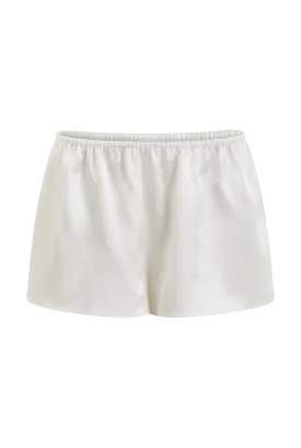 Organic Peace Silk Shorts | Ivory