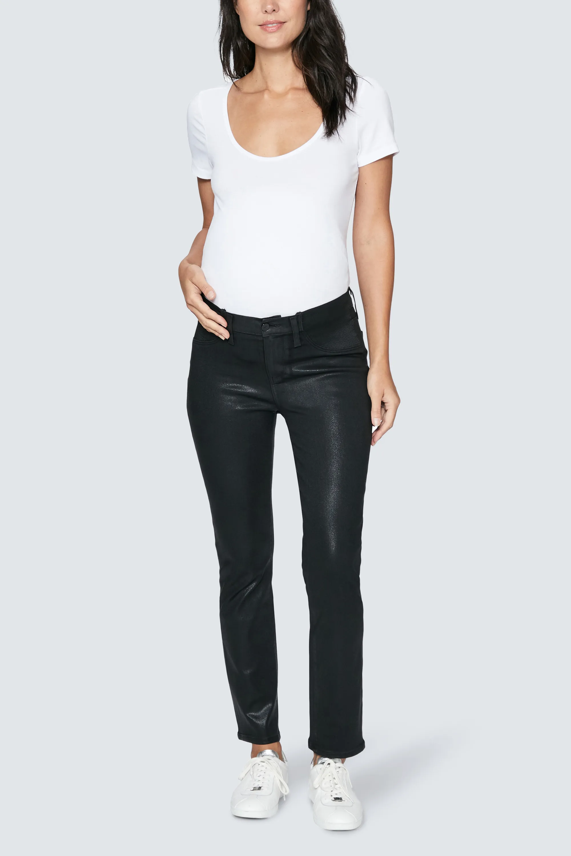 Paige Cindy Boyfriend Coated Maternity Jeans