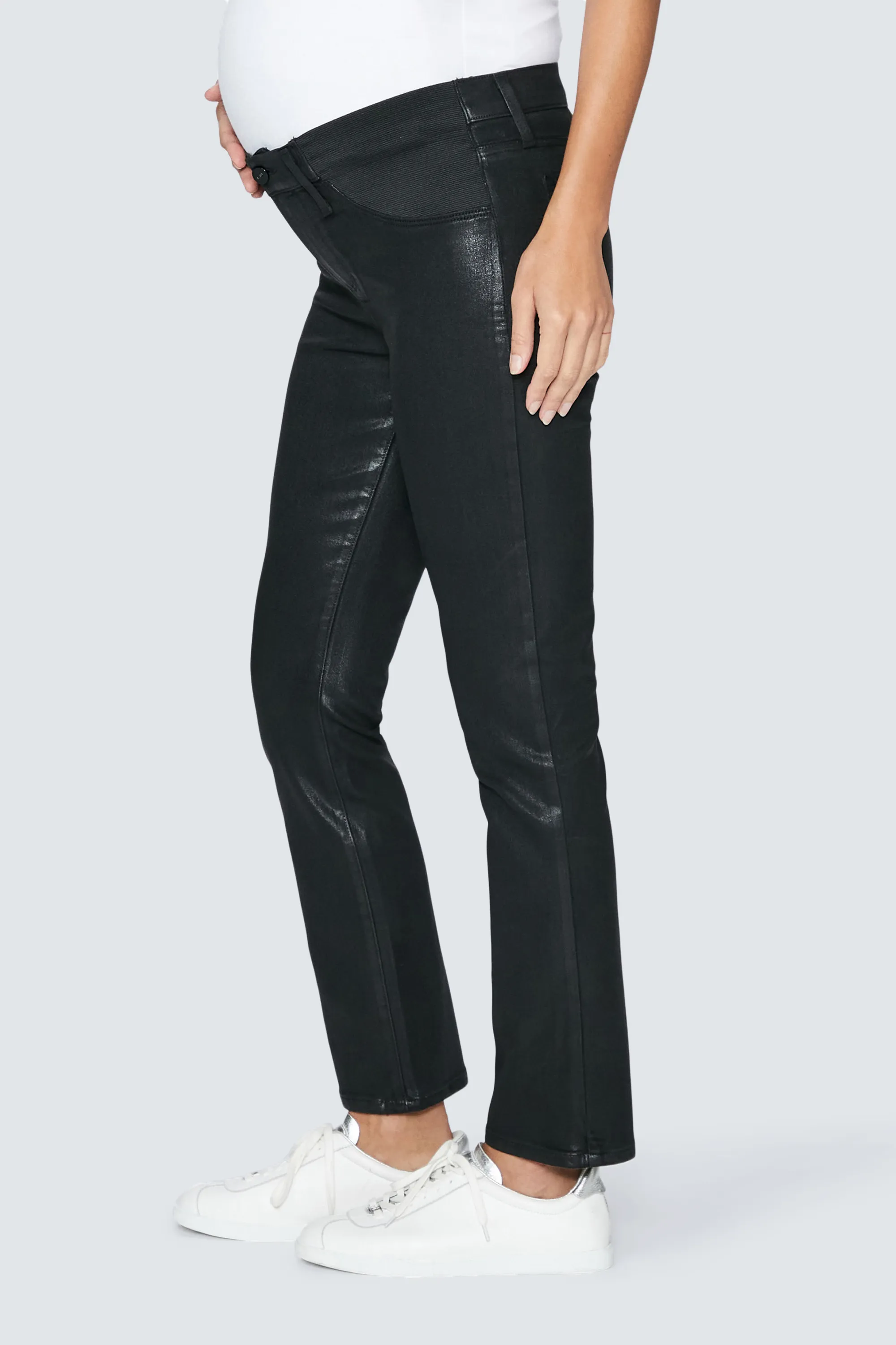 Paige Cindy Boyfriend Coated Maternity Jeans