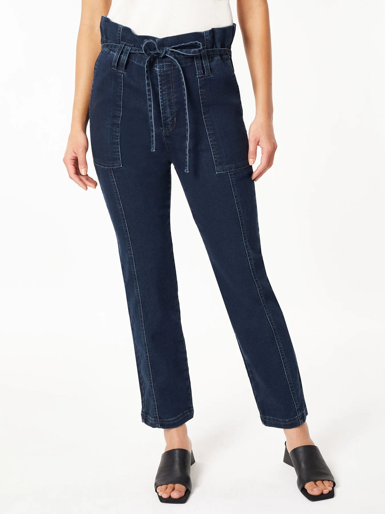 Paper Bag Waist Denim Trouser, Westpoint Wash