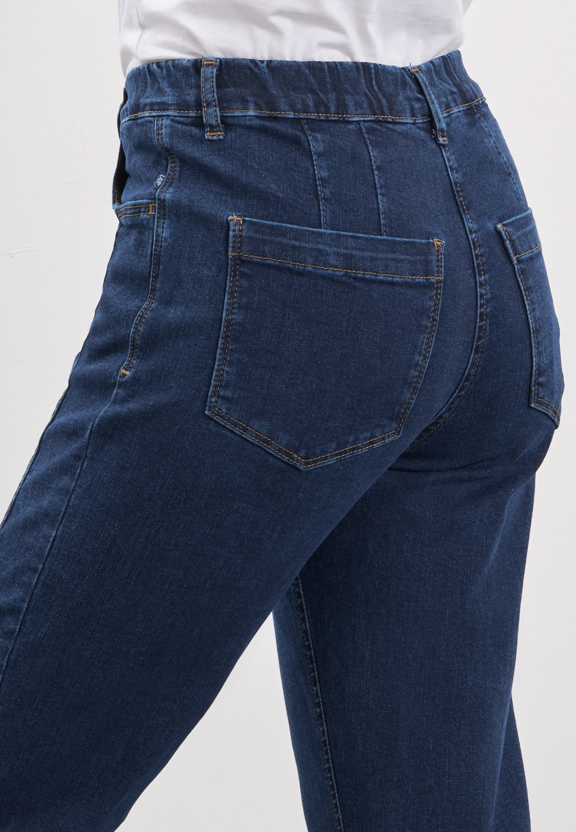 Piper Pure Regular Crop - Dark Blue Denim